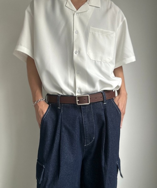 ベルト 「ユニセックス商品」シンプルバックルベルト メンズ レディース | CREARE -LINO- | 03