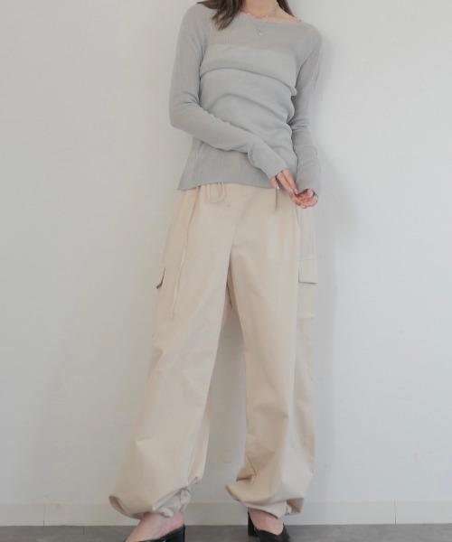 wryht リブ カットソー Reurie' tシャツ クルーネックリブカットソー／crew neck lib