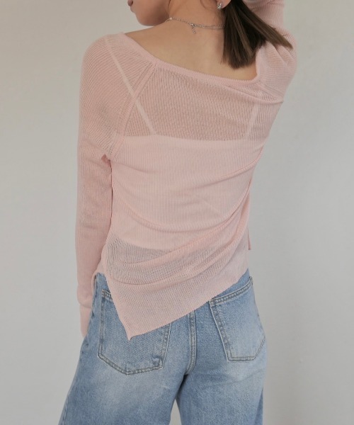 Reurie' tシャツ クルーネックリブカットソー／crew neck lib