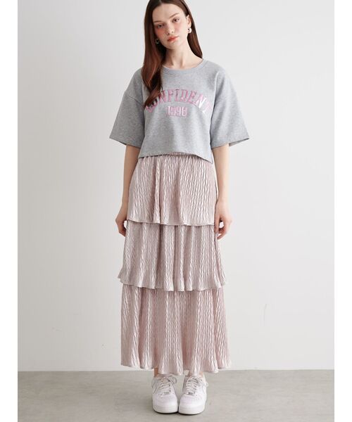 CALNAMUR スカート グリッターティアードスカート : ZOZOTOWN Yahoo!店 
