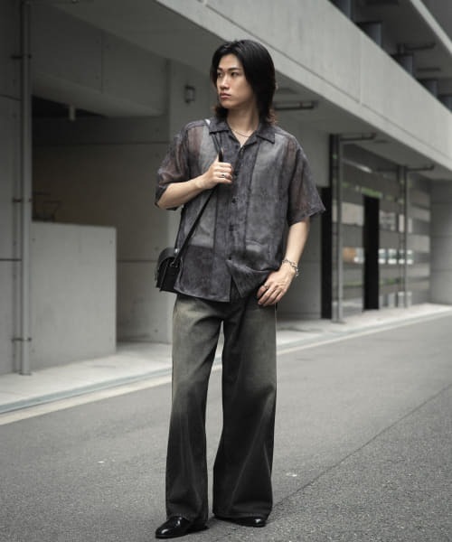 SENSE OF PLACE by URBAN RESEARCH シャツ シアープリント
