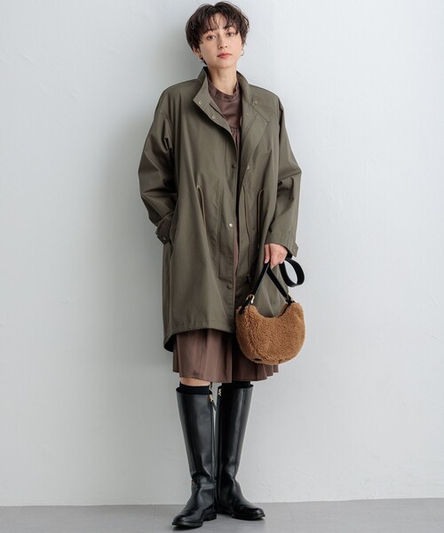 ナゴンスタンス　ブルゾンワンピース ブルゾンデザインドッキングワンピース 通販【ニッセン】