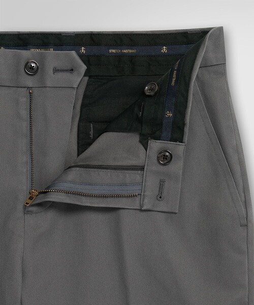 Brooks Brothers グレー テーパードスラックス BROOKS BROTHERS｜ブルックスブラザーズのスラックス（グレー