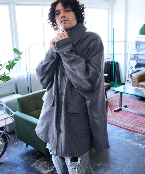 パパムシ様　レア　ESSAY Packa Coat パッカコート ADAM PATEK（アダムパテック） ステンカラーコート コート ADAMPATEK