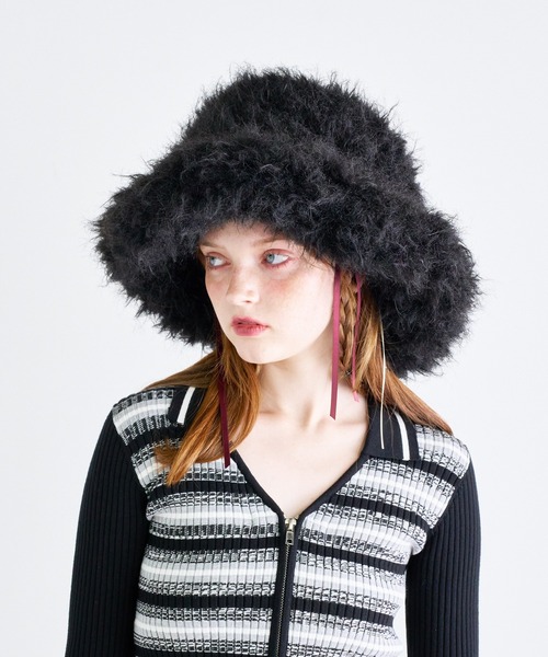 帽子 ハット スーパーフェイクファーハット レディース : ZOZOTOWN