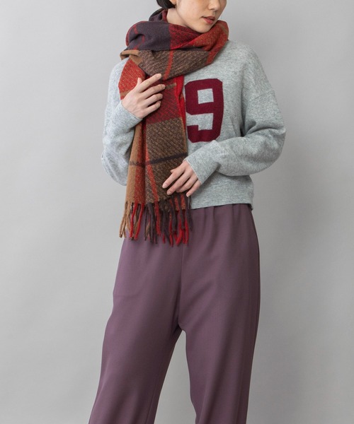 Munich（ミューニック） ストール マフラー スコティッシュチェック柄