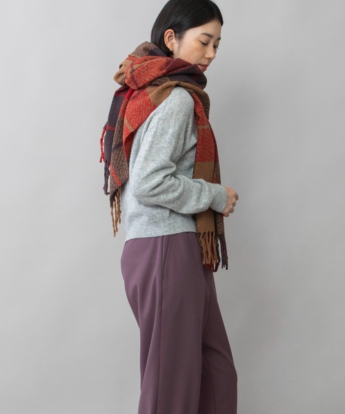 Munich（ミューニック） ストール マフラー スコティッシュチェック柄