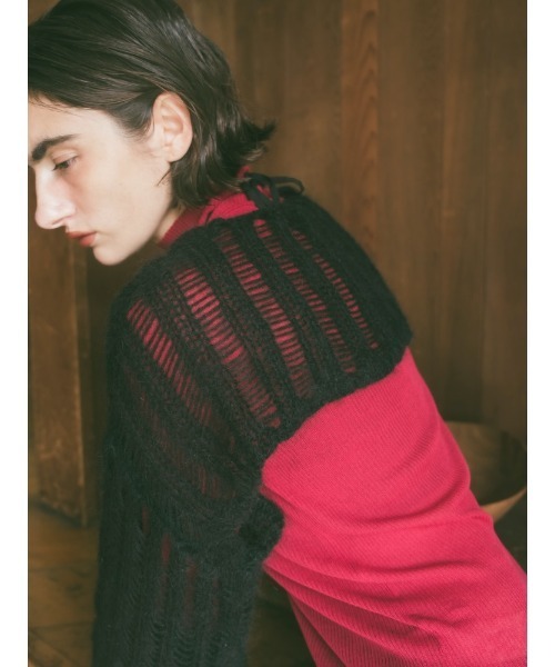 ニット セーター Kid Mohair Cropped Knit Pullover レディース MARTE ニット セーター Kid Mohair Cropped Knit Pullover