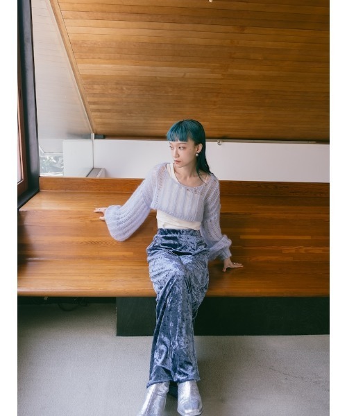 ニット セーター Kid Mohair Cropped Knit Pullover レディース MARTE ニット セーター Kid Mohair Cropped Knit Pullover