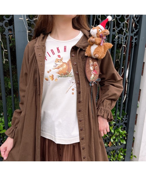 PINK HOUSE（ピンクハウス） tシャツ ウィンターフォレストトリート