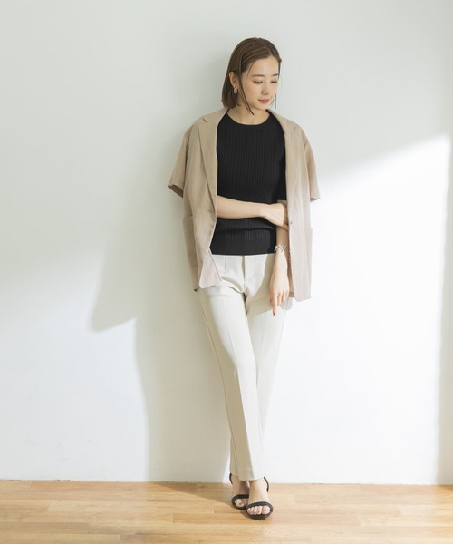 「URBAN RESEARCH」 半袖ニット FREE ネイビー レディース URBAN RESEARCH 「URBAN RESEARCH」 半袖ニット FREE ブルー