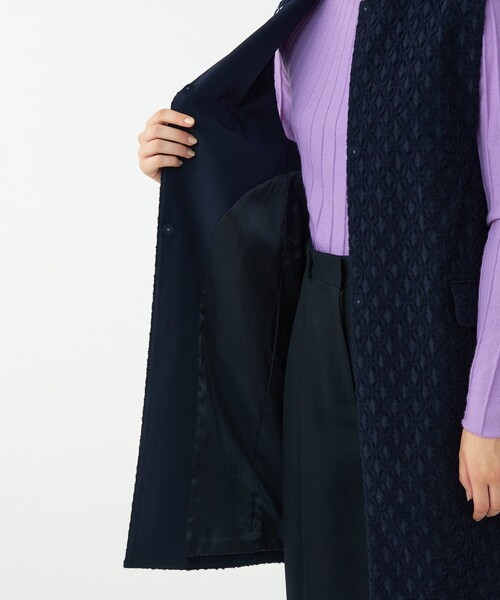 Ballsey ネイビー Vネック ベスト　ジレ Ballsey（ボールジィ） ベスト ジレ パールコンビ Vネックベスト