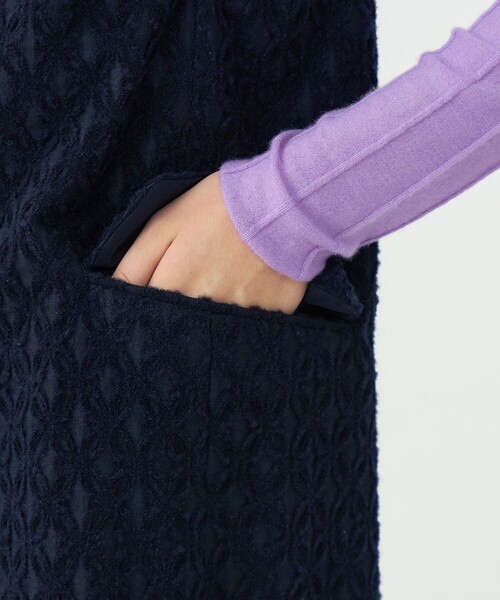 Ballsey（ボールジィ） ベスト ジレ モールヤーンジャカード クルー