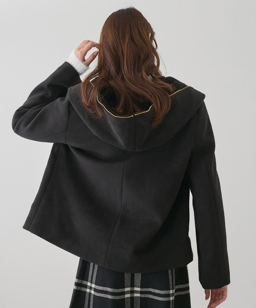 JAYRO コート アウター モッサ風ダブルフェイス エコファー付き