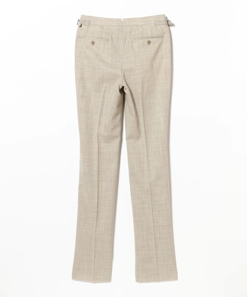 BEAMS F ウール フレスコ 2プリーツ サイドアジャスター スラックス BEAMS F（ビームスF）BEAMS F EXCLUSIVE FABRIC ウール フレスコ 2