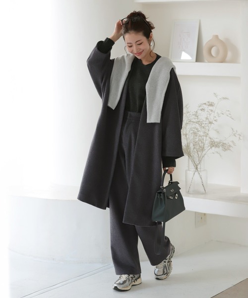 MERAKI（ファッション） ノーカラーコート コート manaodaysさん