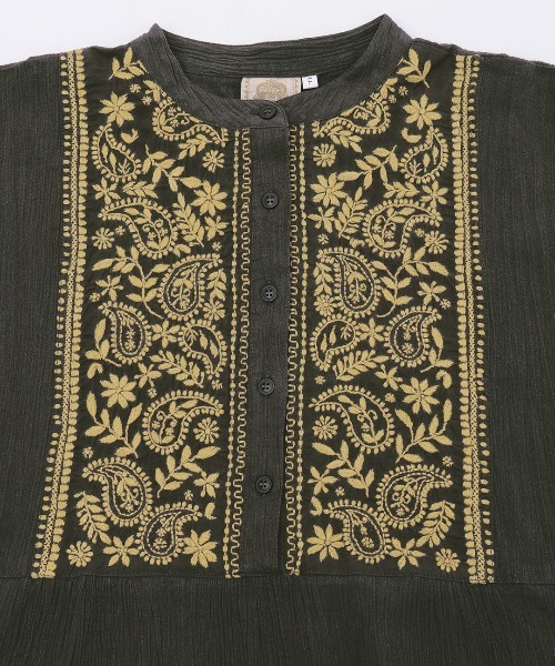 チチカカ（TITICACA） ブラウス シャツ Rico クレープペイズリー刺繍