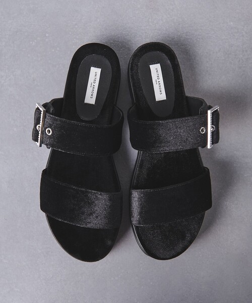 UNITED ARROWS サンダル ビジュー ミュール レディース