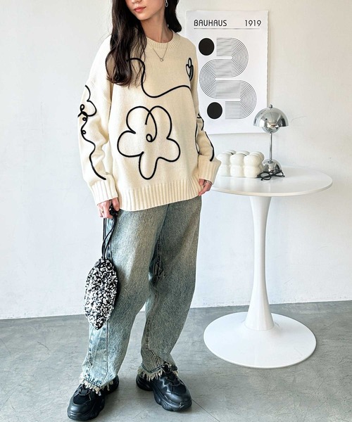 FIRST MOOD ニット セーター 「FIRSTMOODコラボ」春 にぴったり