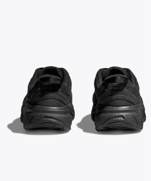 【美品】HOKA CLIFTON L SUEDE スニーカー 23,5cm 黒 HOKA CLIFTON L SUEDE BLACK / BLACK（ホカ クリフトン L