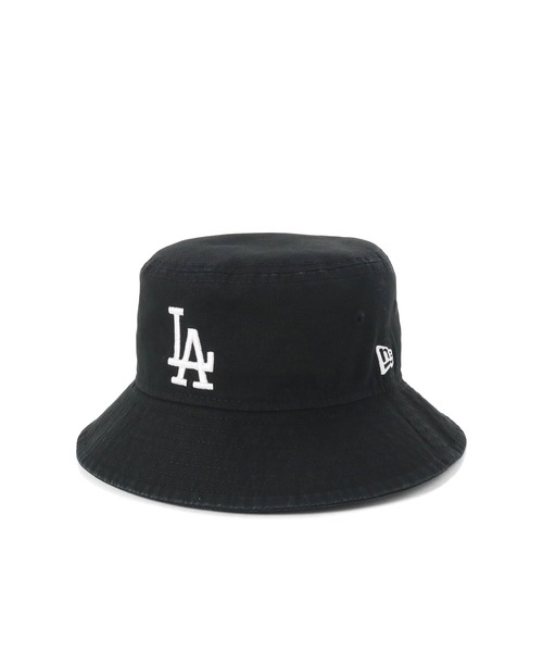 ファミリア NEW ERA キッズ バケットハット 日よけカバー付き ブラック NEW ERA（ニューエラ） 帽子 ハット 紫外線カット ニューエラキッズ