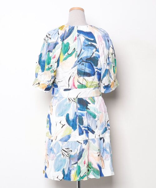 「Ted Baker」 半袖ワンピース 3 ブルー レディース_画像2