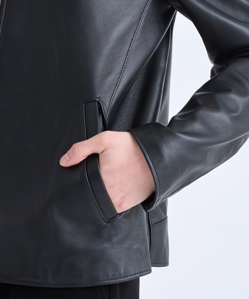 STUDIOUS」 レザージャケット 2 ブラック メンズ