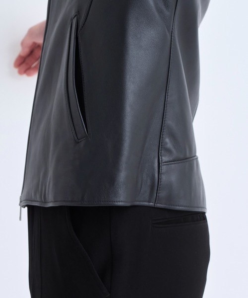 STUDIOUS」 レザージャケット 2 ブラック メンズ