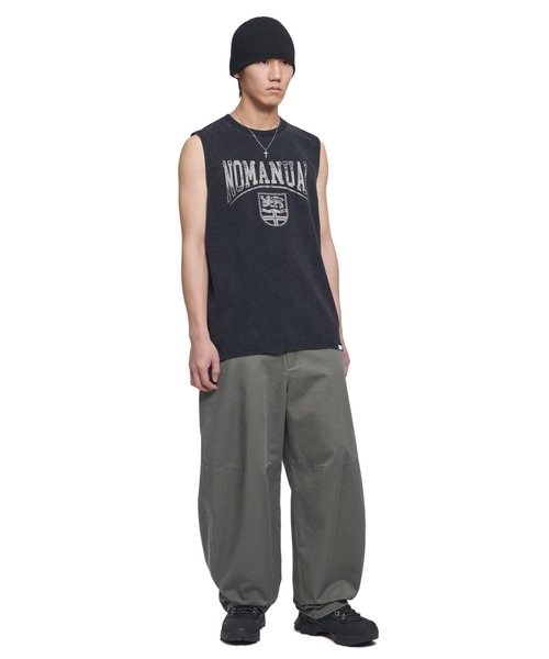 日本未入荷NOMANUALのEMBLEM WASHED T-SHIRT 全4色 NOMANUAL tシャツ A'GEM/9 × .kom 「NOMANUAL/ノーマニュアル