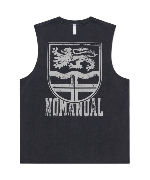 日本未入荷NOMANUALのEMBLEM WASHED T-SHIRT 全4色 NOMANUAL tシャツ A'GEM/9 × .kom 「NOMANUAL/ノーマニュアル