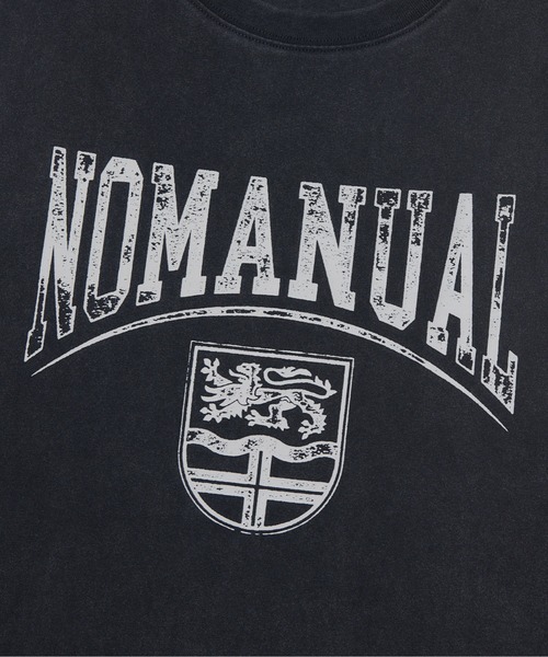 日本未入荷NOMANUALのEMBLEM WASHED T-SHIRT 全4色 NOMANUAL】EMBLEM WASHED T-SHIRT | OUR BRAND,NOMANUAL