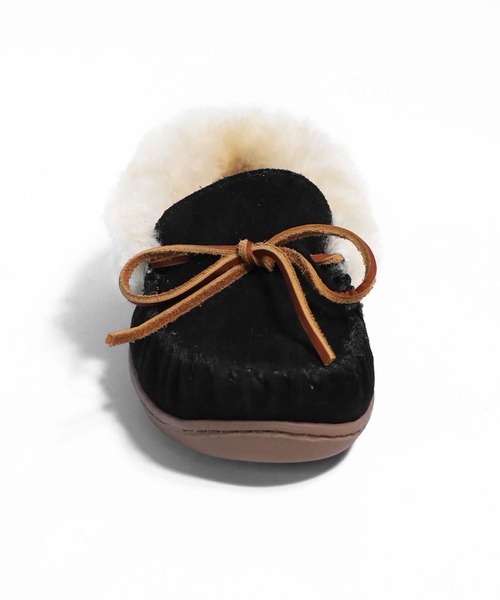 「Minnetonka」 モカシンシューズ 5 レッド レディース_画像5