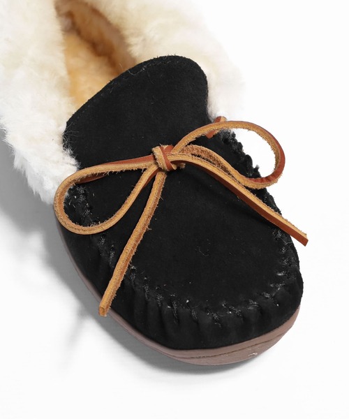 「Minnetonka」 モカシンシューズ 5 レッド レディース_画像7