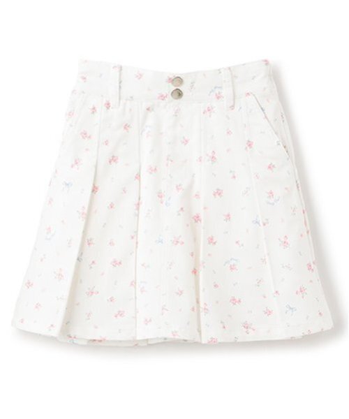 mezzo piano スカート リボン刺繍・花柄 タックスカパン キッズ 子供服