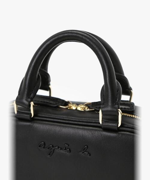 【美品】【agnes b.】２WAY　ボストン　ショルダーバッグ　ブラック　鍵付 agnes b. ショルダーバッグ バッグ 2WAY ボストンバッグ (YAS02