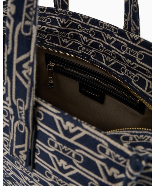 【EMPORIO ARMANI】ロゴジャカード 2WAY ショッパーバッグ EMPORIO ARMANI トートバッグ 「エンポリオ アルマーニ