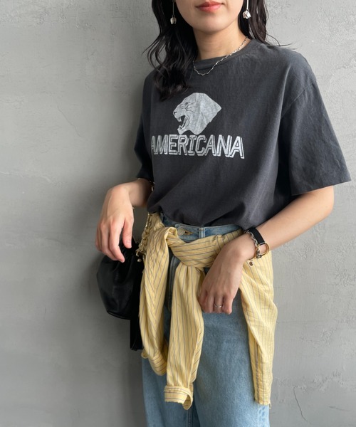アメリカーナ　ジーンズファクトリー　別注　Tシャツ AMERICANA tシャツ 「Americana×JEANS FACTORY/アメリカーナ