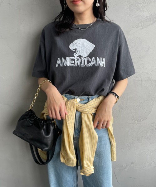 AMERICANA - アメリカーナ ジーンズファクトリー カットソー Americana 楽天市場】【送料無料】 Americana × JEANS FACTORY