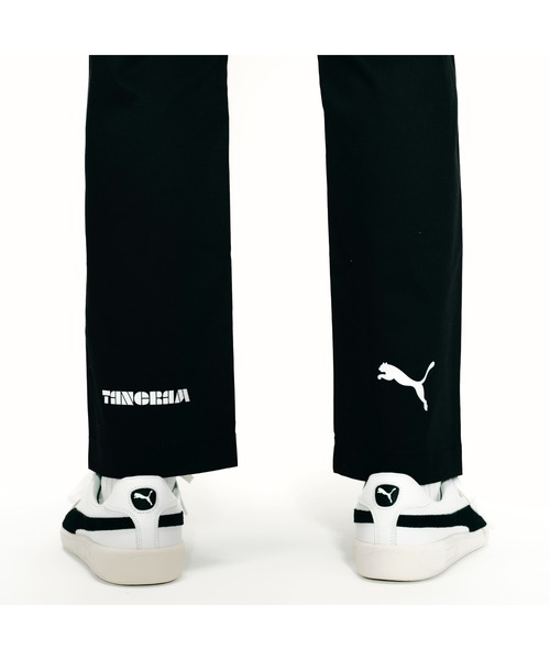 ハンマハンマ Organic Cotton Twill High Waisted Wide Trousers - grey