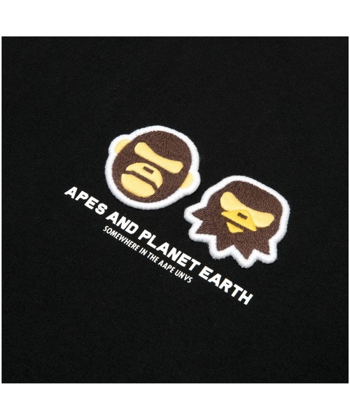 AAPE UNIVERSE 黒 Tシャツ Sサイズ AAPER 'THE AAPER UNIVERSE' TEE（Tシャツ/カットソー）｜AAPE