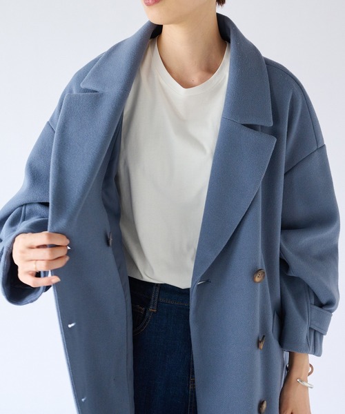 「un dix cors」 トレンチコート FREE ブラック レディース_画像2