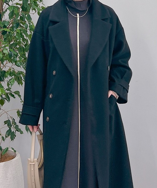 「un dix cors」 トレンチコート FREE ブラック レディース_画像6