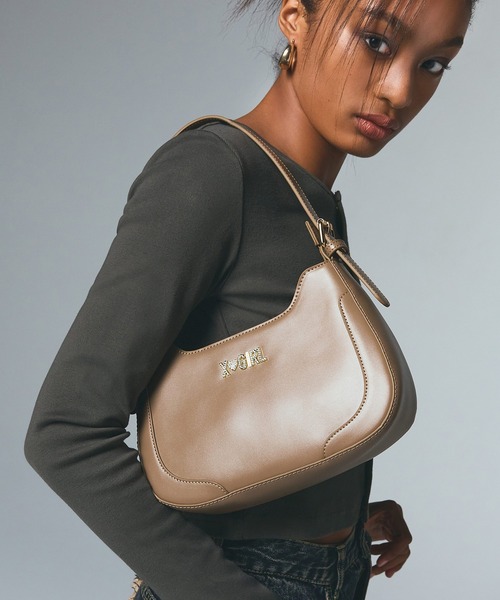 すぐ届く☆X-girl ハンドバッグ ラインストーン ギフトにも◎ X-girl ハンドバッグ RHINESTONE LABEL HANDBAG : ZOZOTOWN