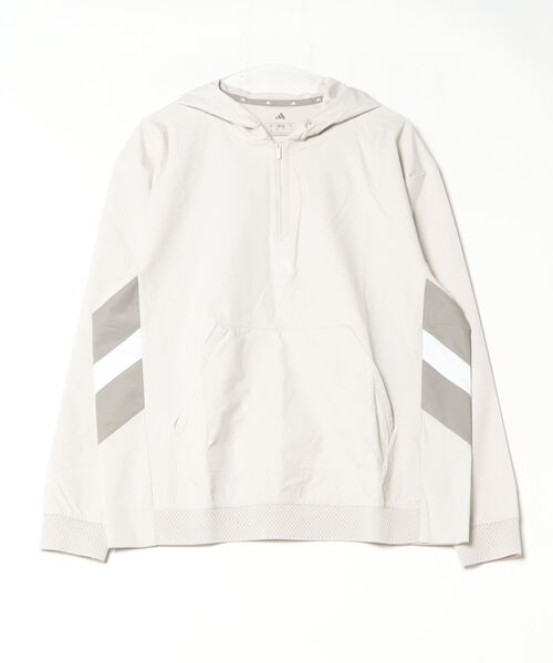 トレーナー スウェット アディダス adidas ビヨンド ザ コース 撥水 リップストップ ハーフジップ 長袖フーディー メンズ