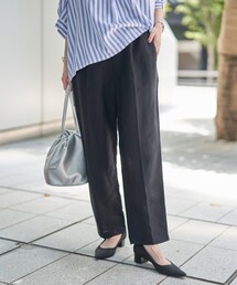 coen（コーエン） スラックス パンツ 接触冷感リネンレーヨン