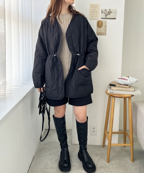 「GeeRA」 「swing by」コート MEDIUM カーキ レディース_画像3