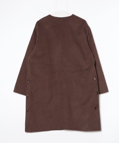ORCIVAL（オーシバル） ノーカラーコート 2 ブラウン レディース