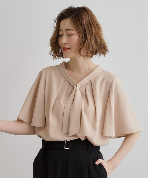 美品　シャネル　シルク　おりぼん ボウタイ　ブラウス　シャツ CHANEL CREATIONS シャネル ボウタイブラウス シルクシャツ 6