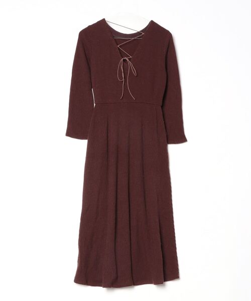 「kaene」 ニットワンピース FREE ブラウン レディース_画像2