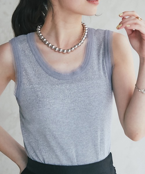 La boutique Bonbon タンクトップ ノースリーブ 「コーデの